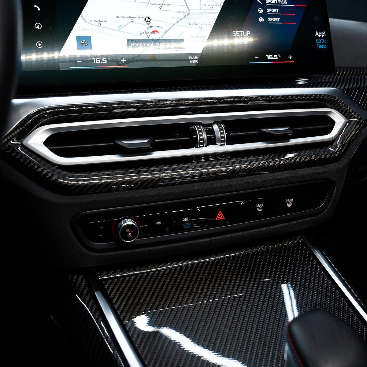 Carbon Interieur Mittelbelüftungsblende für BMW 2er/M2/M3/M4 (G80/G82/G87/G20/G42)   FLOW DOWN®