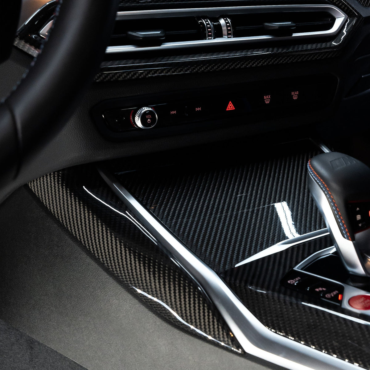 Carbon Seitenblenden Mittelkonsole für BMW M2/M3/M4 (G80/G82/G87/G20/G42)   FLOW DOWN®