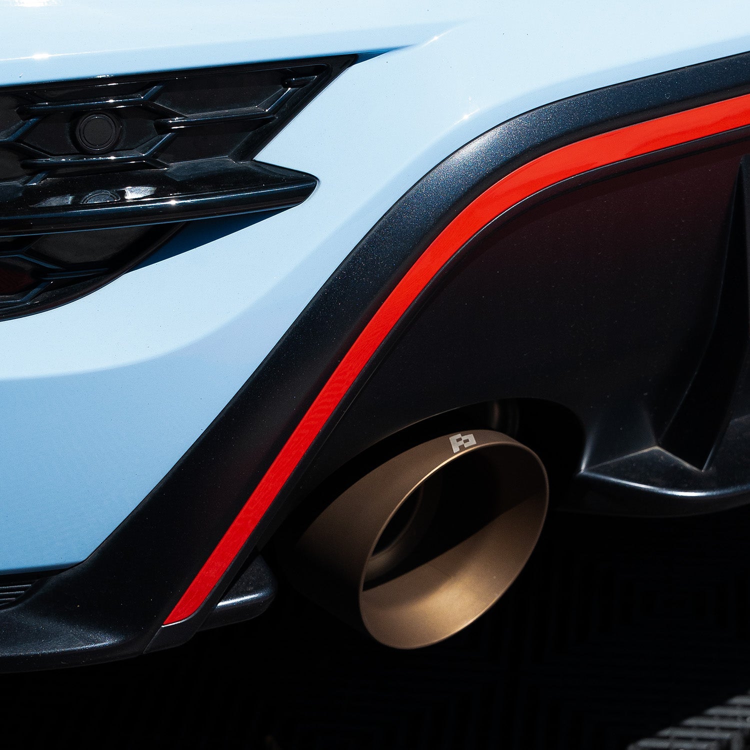 Endrohre 129mm für Hyundai I30N Facelift   FLOW DOWN®