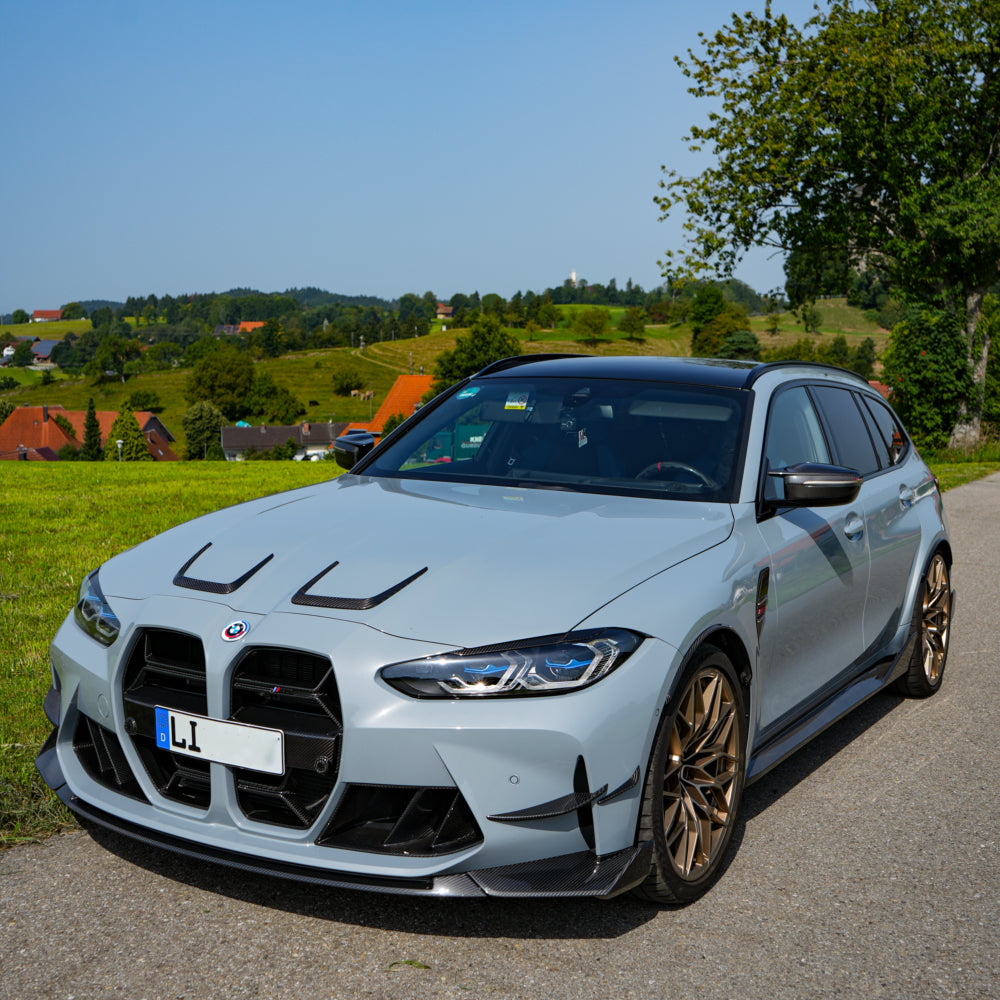 Dry Carbon Frontlippe für BMW M3 G80 G81 / M4 G82 G83 mit Teiletypgenehmigung (TTG)   Max Carbon