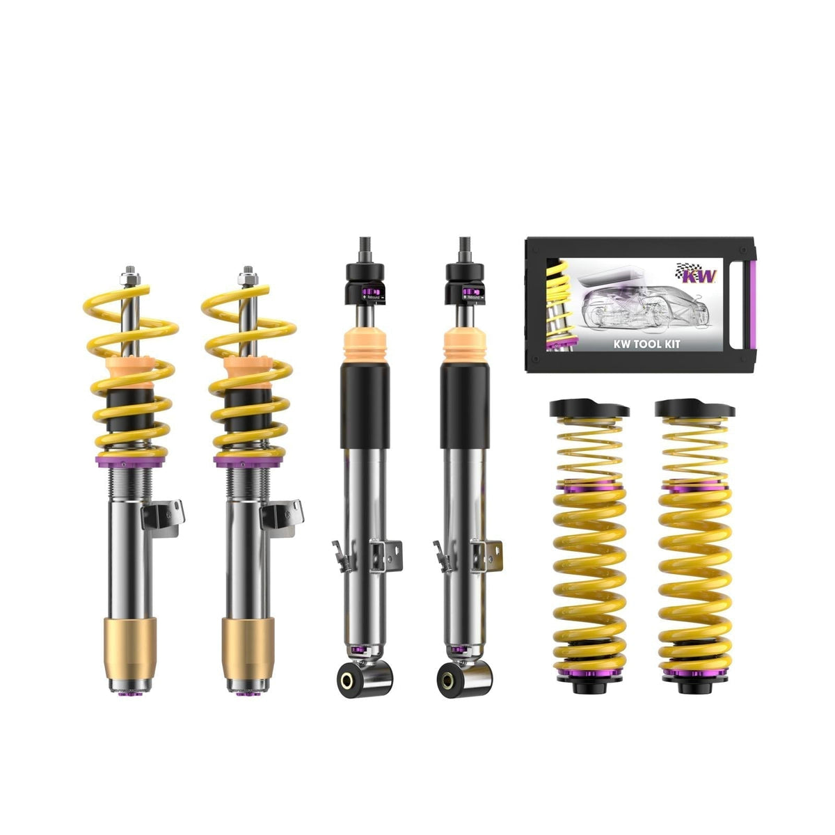 KW Gewindefahrwerk V3 inox (inkl. Stilllegung f. elektr. Dämpfer) für BMW M3 Touring G81   KW Suspension