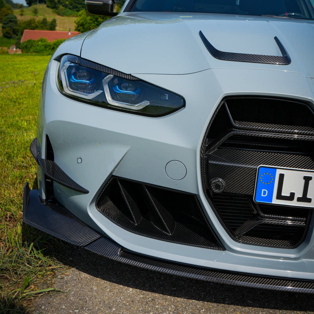 Dry Carbon Frontlippe für BMW M3 G80 G81 / M4 G82 G83 mit Teiletypgenehmigung (TTG)   Max Carbon