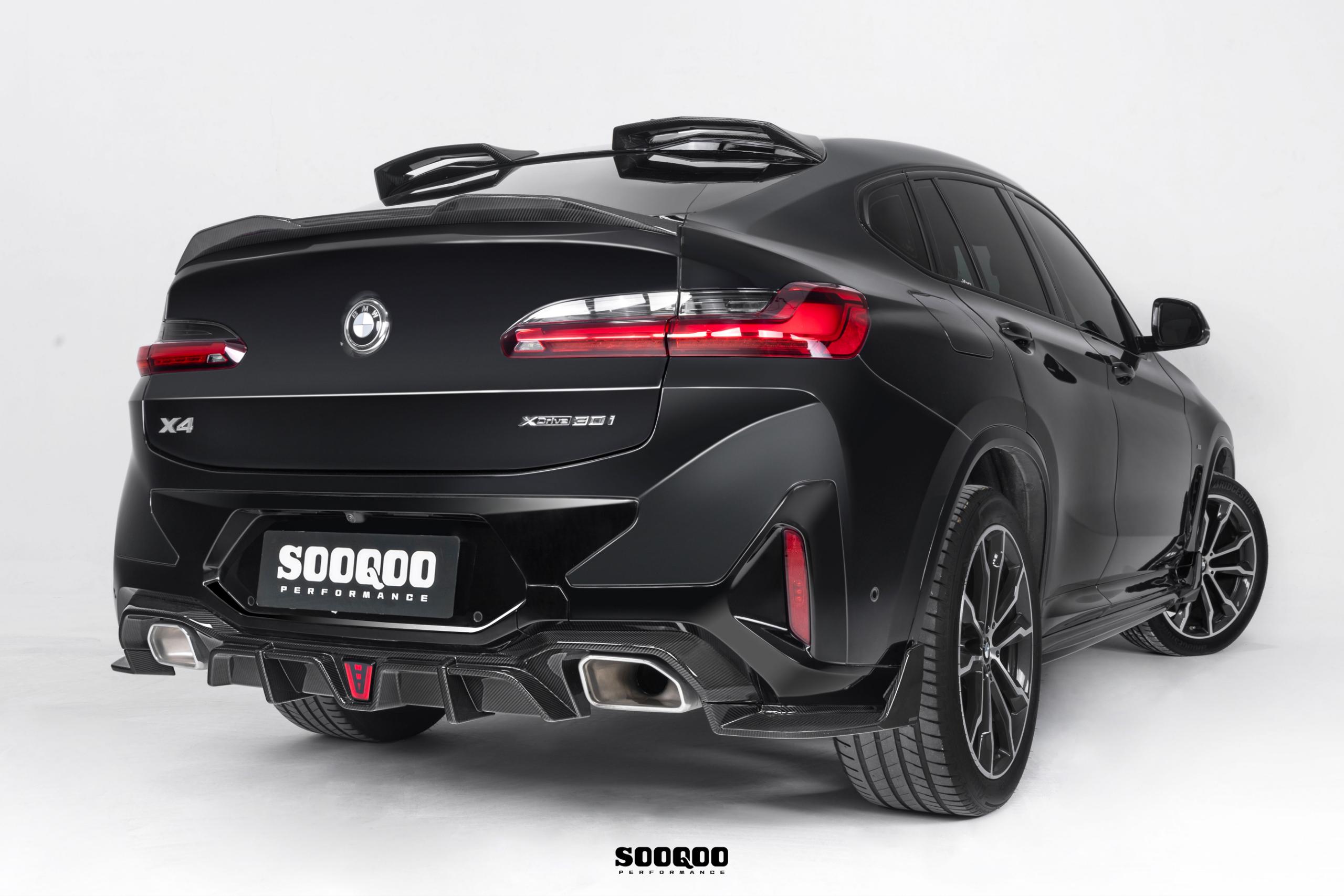 Diffusor Heckdiffosr SQ passend für BMW X4 G02 LCI   Sooqoo