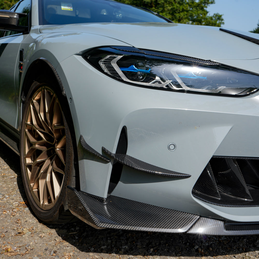 Dry Carbon Frontlippe für BMW M3 G80 G81 / M4 G82 G83 mit Teiletypgenehmigung (TTG)   Max Carbon