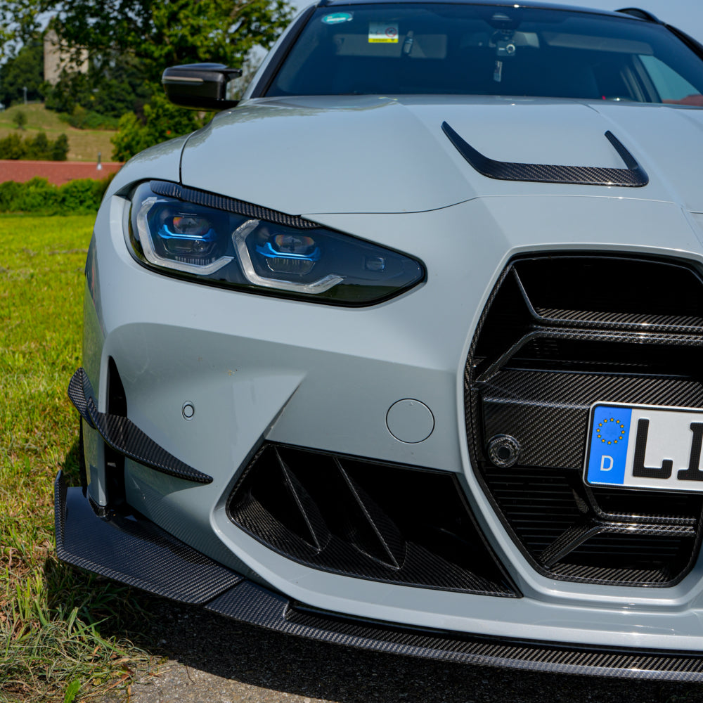 Dry Carbon Frontlippe für BMW M3 G80 G81 / M4 G82 G83 mit Teiletypgenehmigung (TTG)   Max Carbon