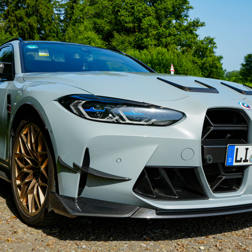 Dry Carbon Frontlippe für BMW M3 G80 G81 / M4 G82 G83 mit Teiletypgenehmigung (TTG)   Max Carbon