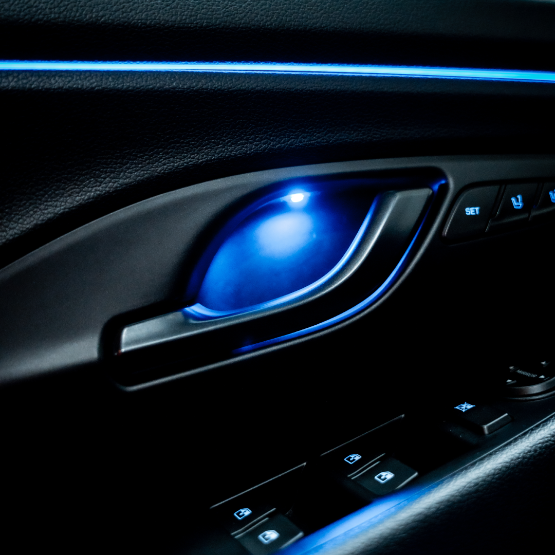 FLOW DOWN® Ambientebeleuchtung 2.0 Nachrüstung für Hyundai I20N   FLOW DOWN®