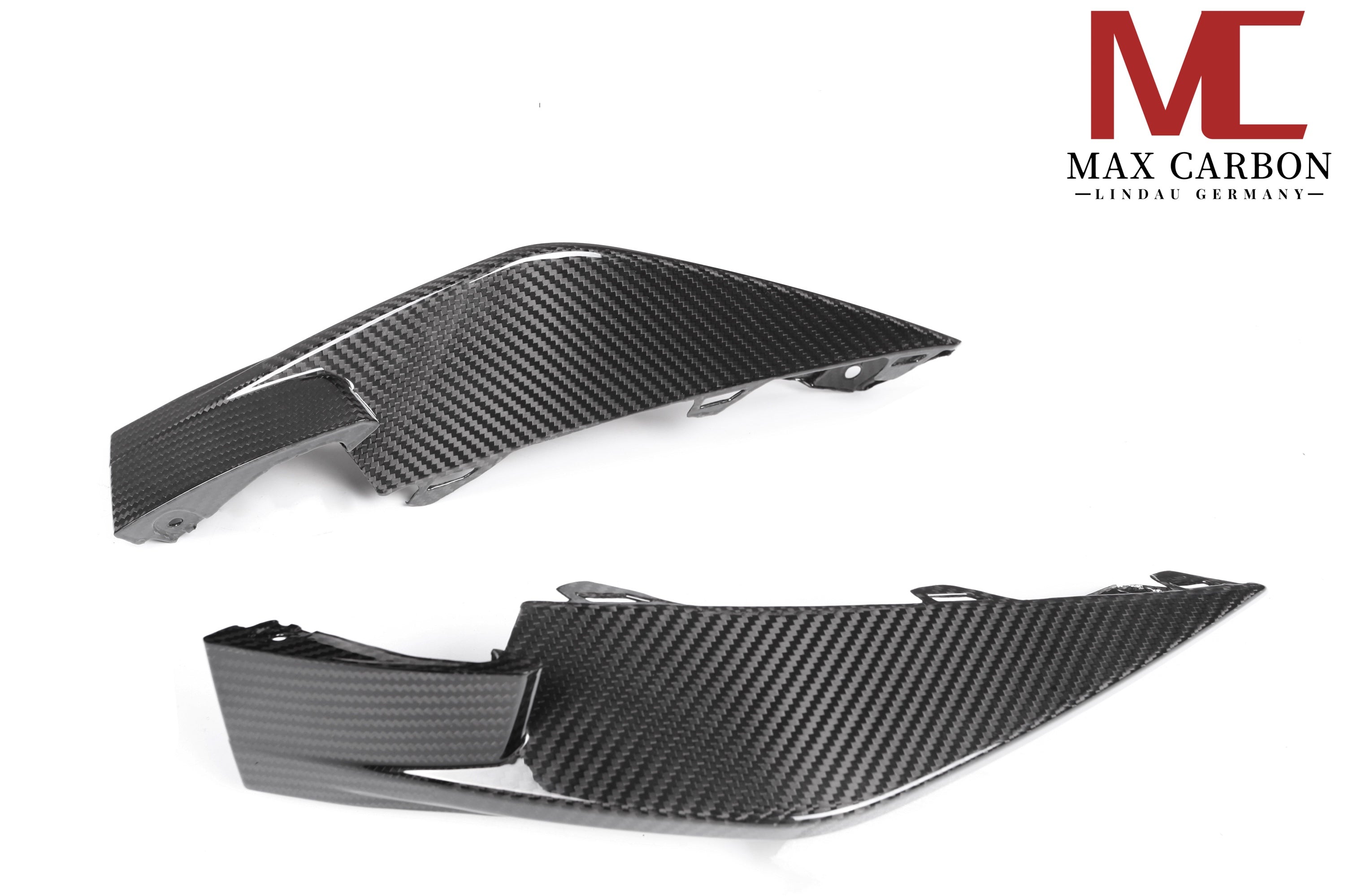 Dry Carbon Frontansatz "Ecke" für BMW M3 G80 G81 / M4 G82 G83 mit Teiletypgenehmigung (TTG)   Max Carbon