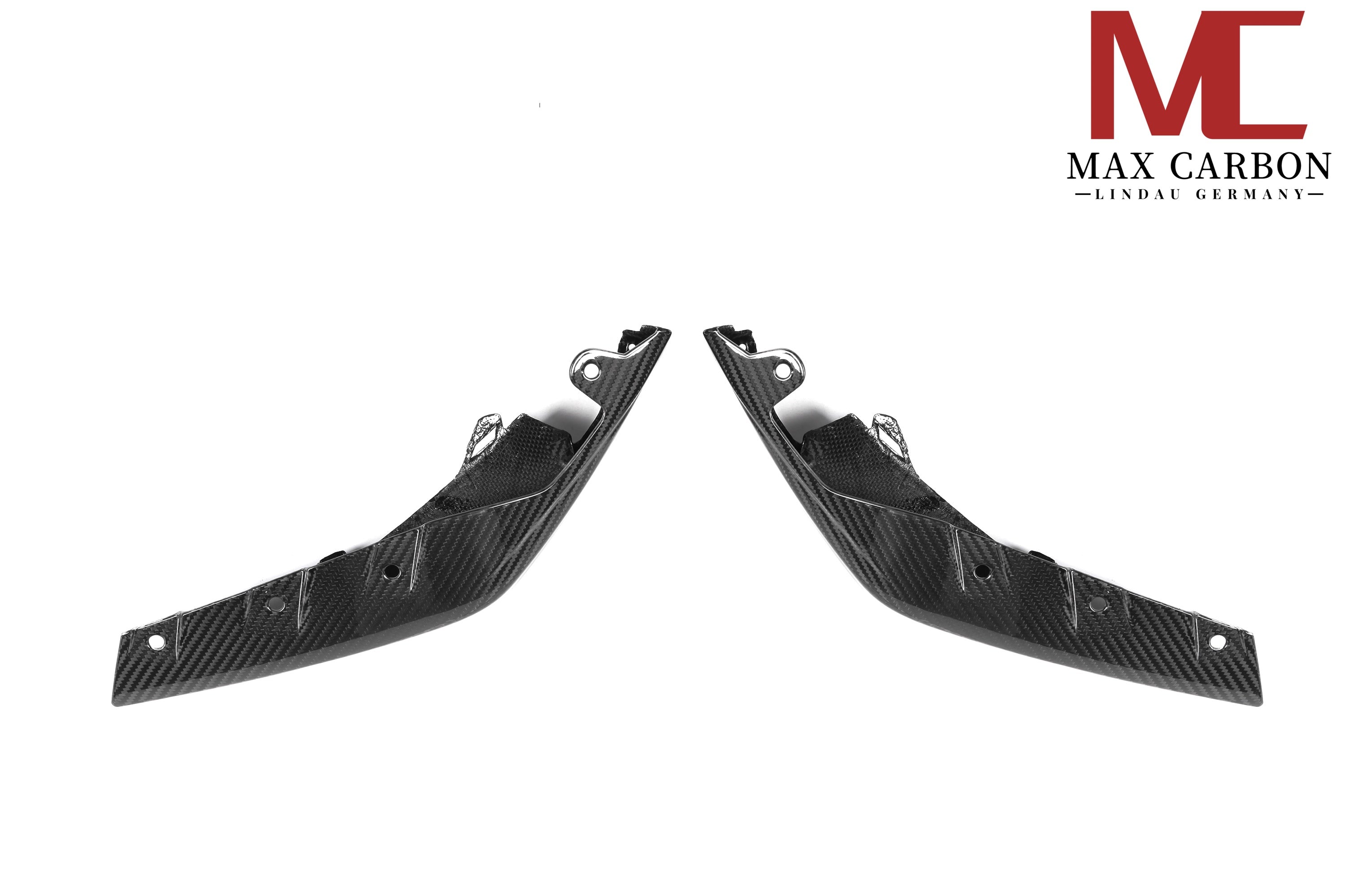 Dry Carbon Frontansatz "Ecke" für BMW M3 G80 G81 / M4 G82 G83 mit Teiletypgenehmigung (TTG)   Max Carbon