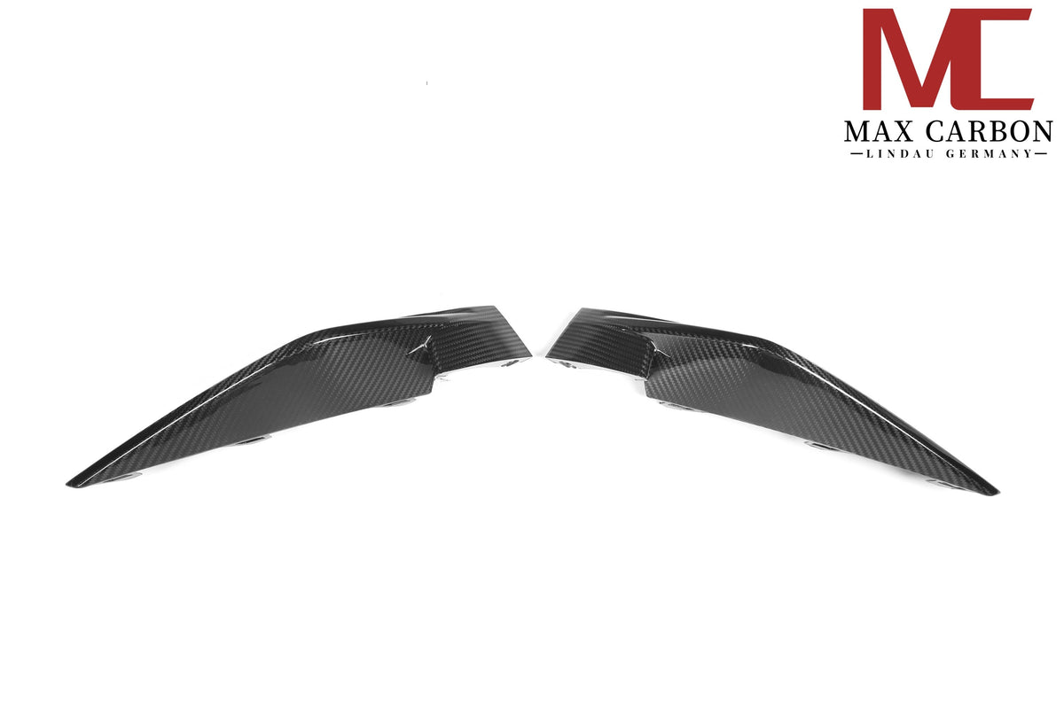 Dry Carbon Frontansatz "Ecke" für BMW M3 G80 G81 / M4 G82 G83 mit Teiletypgenehmigung (TTG)   Max Carbon