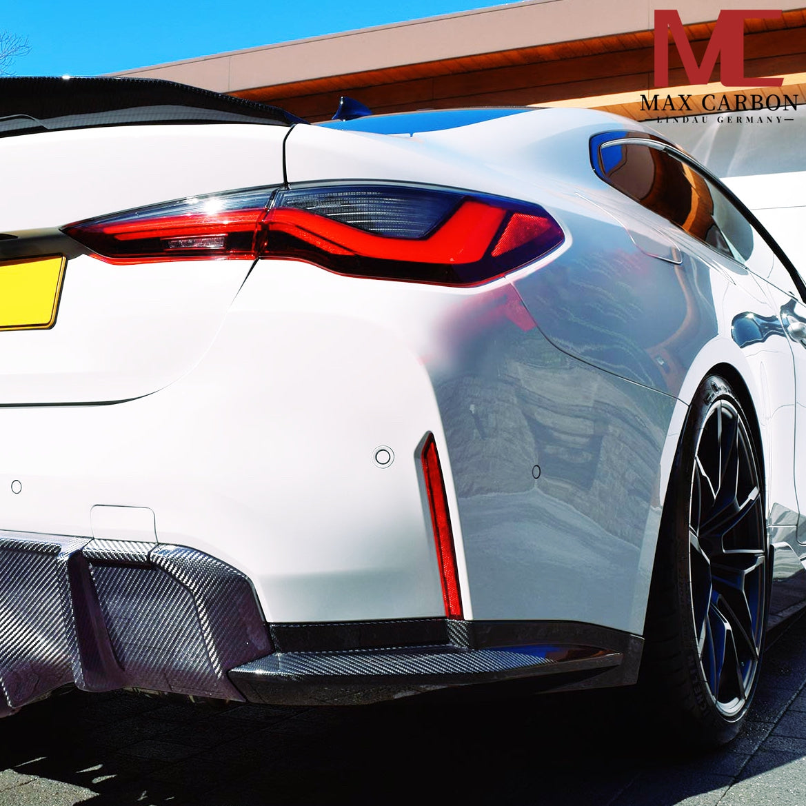 Dry Carbon Heck Winglets " OEM Style" für BMW M3 G80 G81 / M4 G82 G83 mit Teiletypgenehmigung (TTG)   Max Carbon