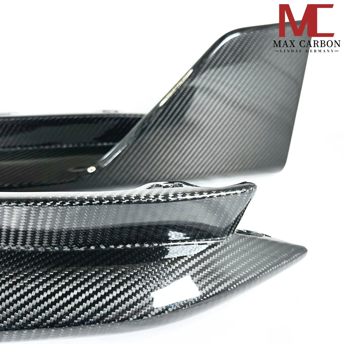Dry Carbon Heck Winglets "Performance Style" für BMW M3 G80 G81 / M4 G82 G83 mit Teiletypgenehmigung (TTG)   Max Carbon