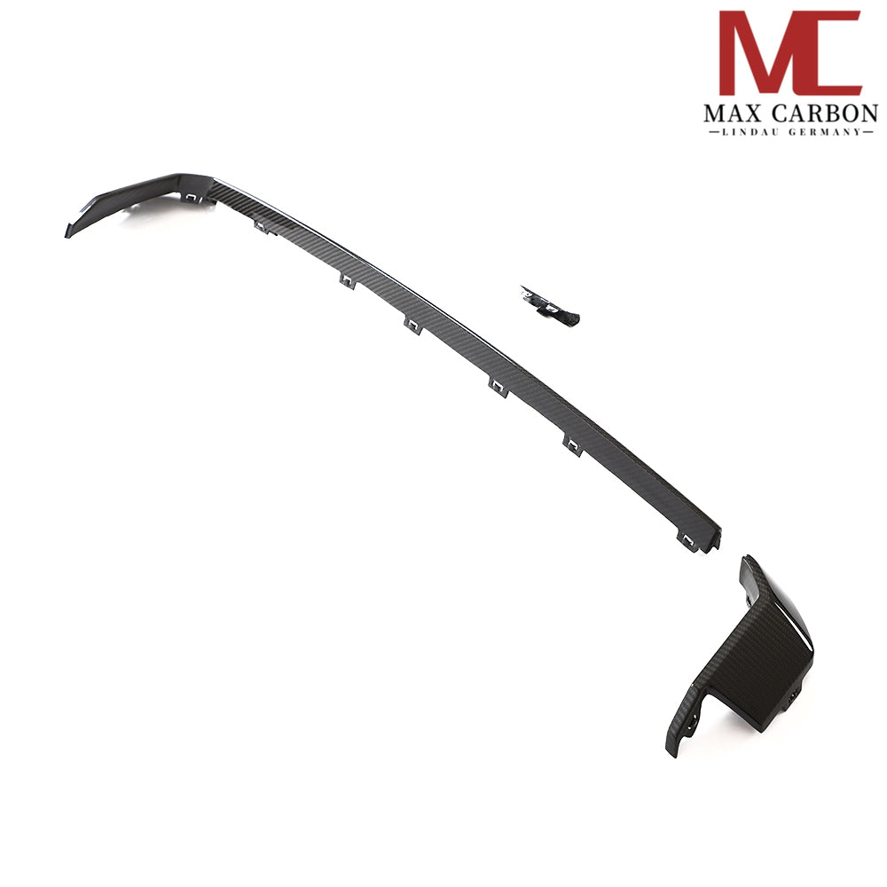 Dry Carbon Heckdiffusor Leiste für BMW M3 G80 G81 / M4 G82 G83 inkl. LCI mit Teiletypgenehmigung (TTG)   Max Carbon