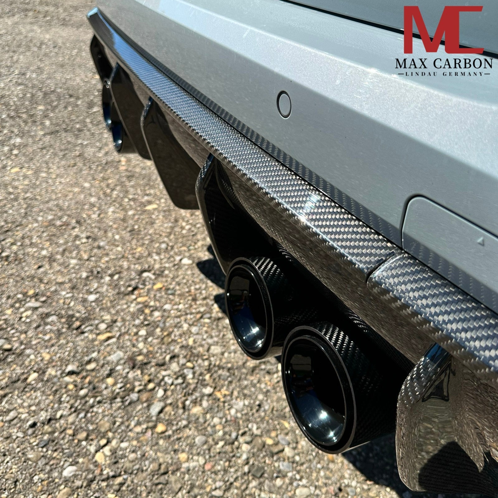 Dry Carbon Heckdiffusor Leiste für BMW M3 G80 G81 / M4 G82 G83 inkl. LCI mit Teiletypgenehmigung (TTG)   Max Carbon