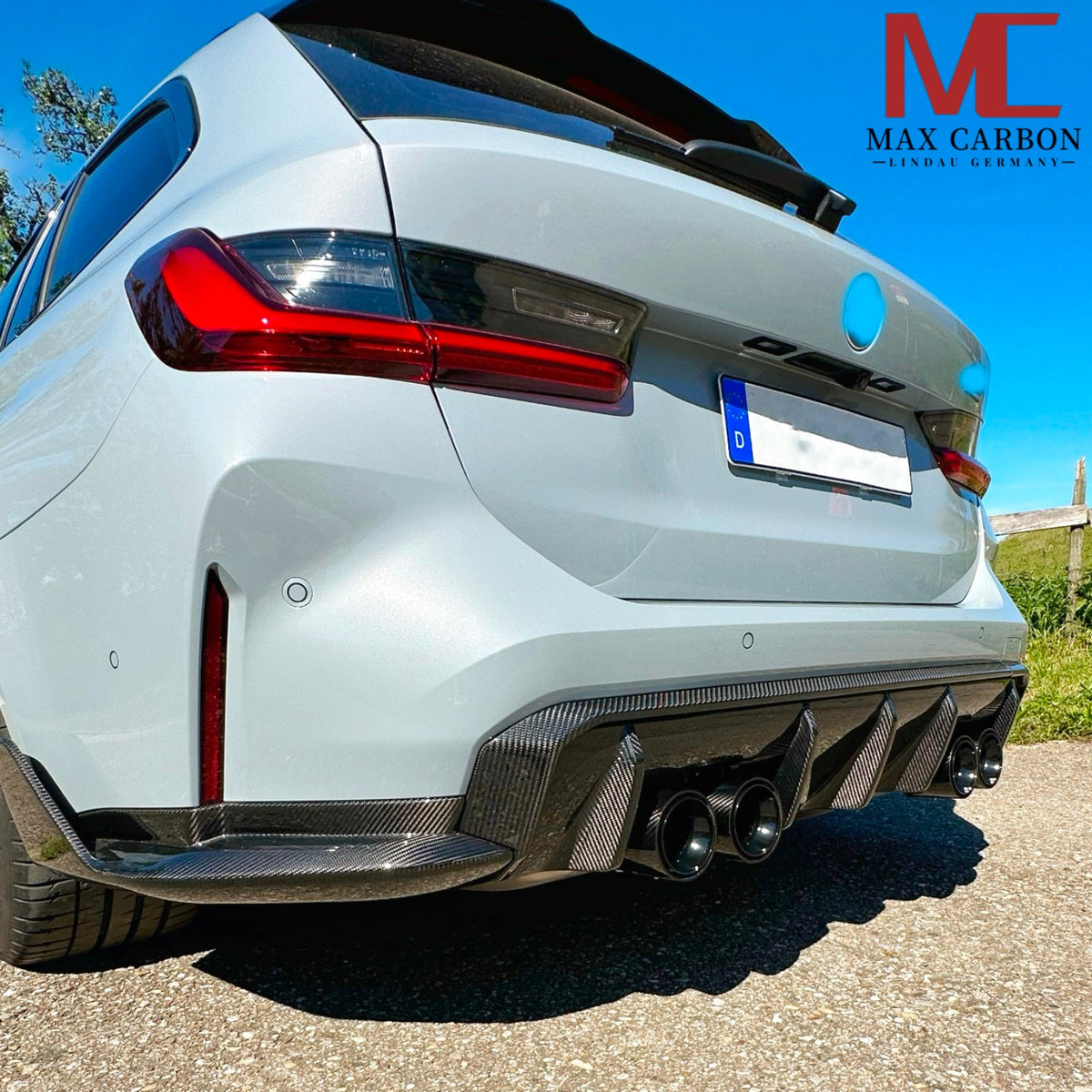 Dry Carbon Heck Winglets "Performance Style" für BMW M3 G80 G81 / M4 G82 G83 mit Teiletypgenehmigung (TTG)   Max Carbon