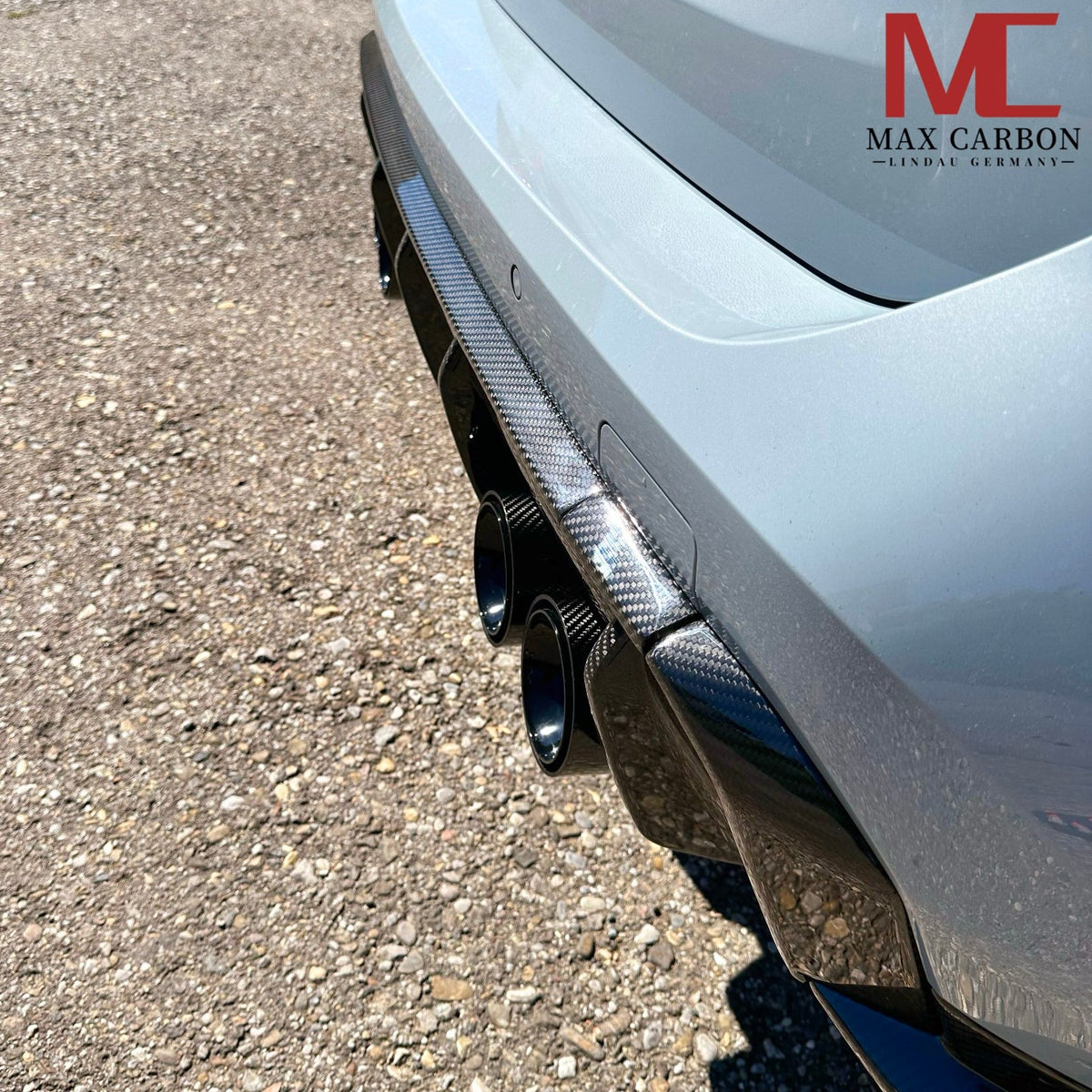 Dry Carbon Heckdiffusor Leiste für BMW M3 G80 G81 / M4 G82 G83 inkl. LCI mit Teiletypgenehmigung (TTG)   Max Carbon
