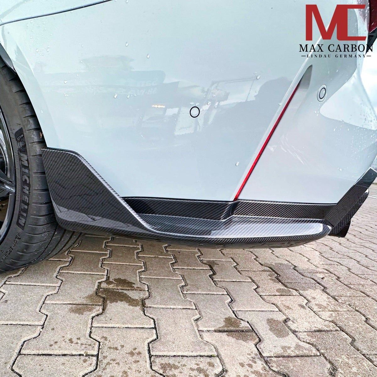 Dry Carbon Heck Winglets "Performance Style" für BMW M3 G80 G81 / M4 G82 G83 mit Teiletypgenehmigung (TTG)   Max Carbon