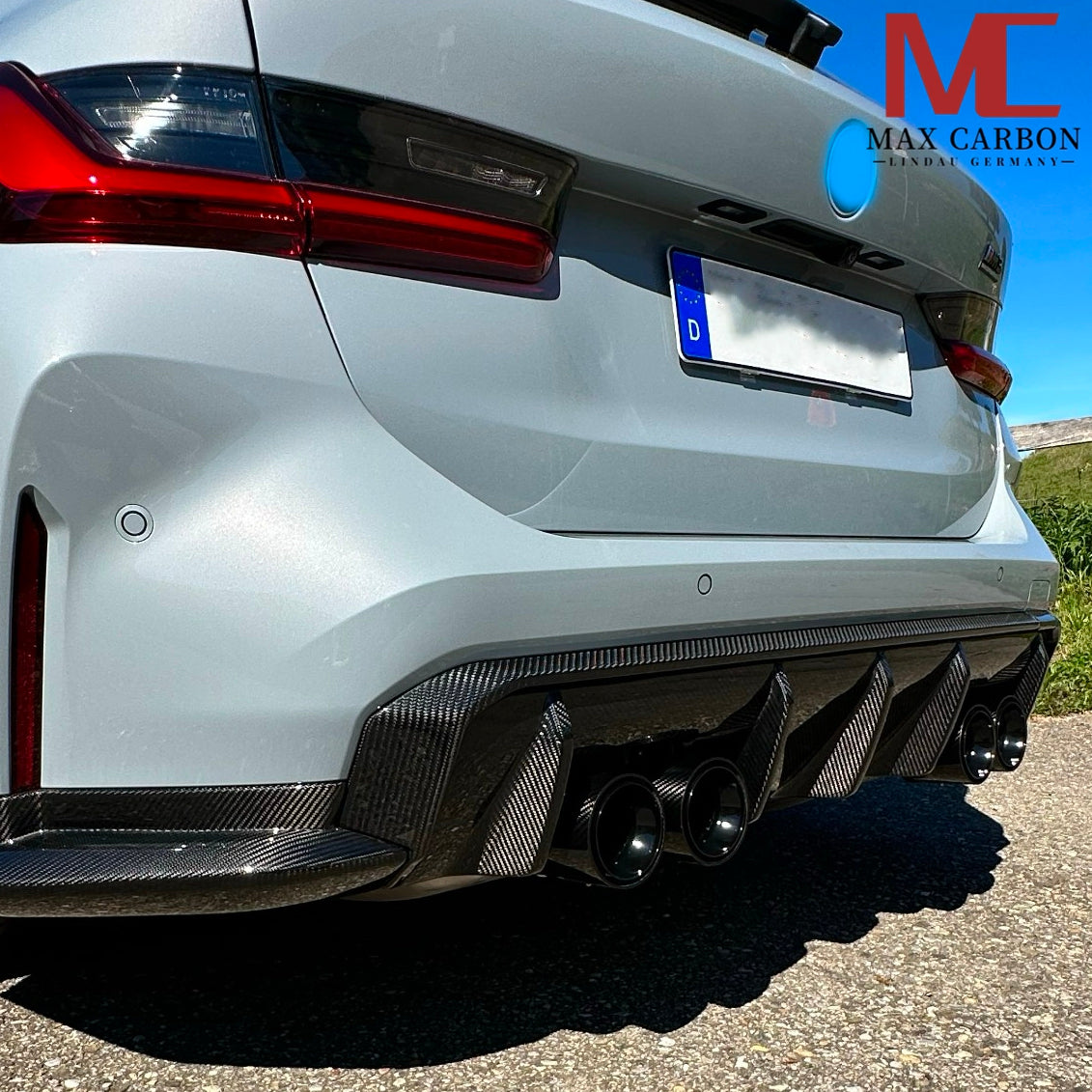 Dry Carbon Heckdiffusor "SPORT-Style" für BMW M3 G80 G81 / M4 G82 G83 inkl. LCI mit Teiletypgenehmigung (TTG)   Max Carbon