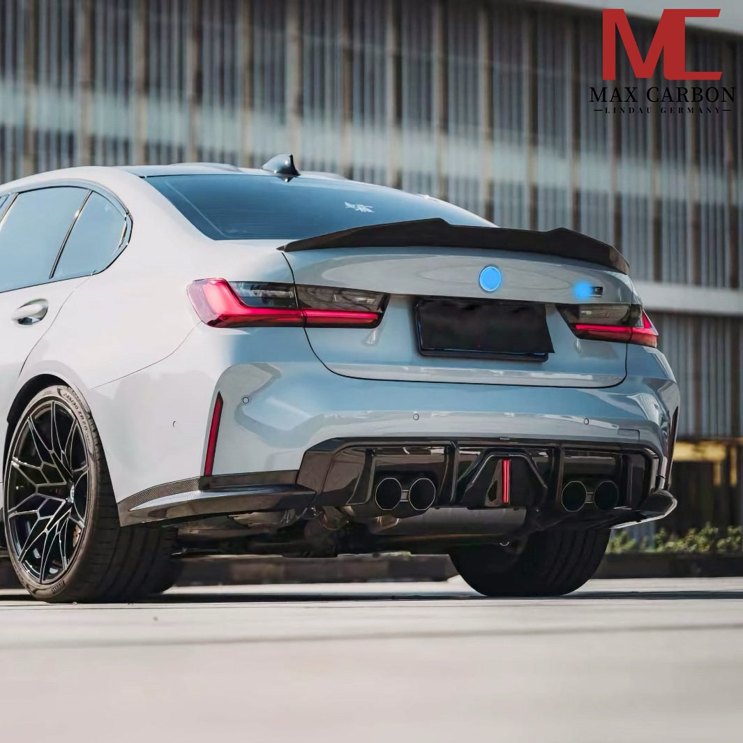 Dry Carbon Heckspoiler "Ducktail" PS-Style für BMW M4 G82 / 4er G22 mit Teiletypgenehmigung (TTG)   Max Carbon