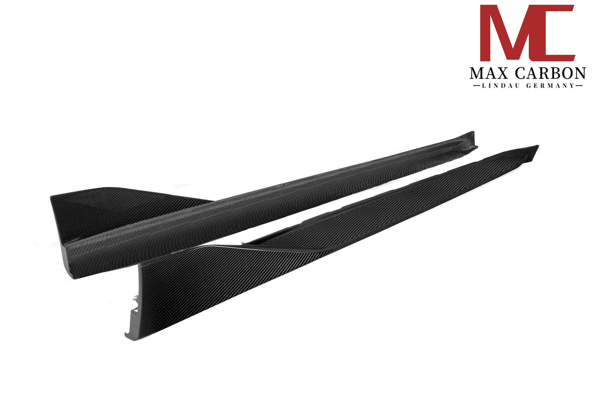 Dry Carbon Seitenschweller für BMW M3 G80 G81 mit Teiletypgenehmigung (TTG)   Max Carbon