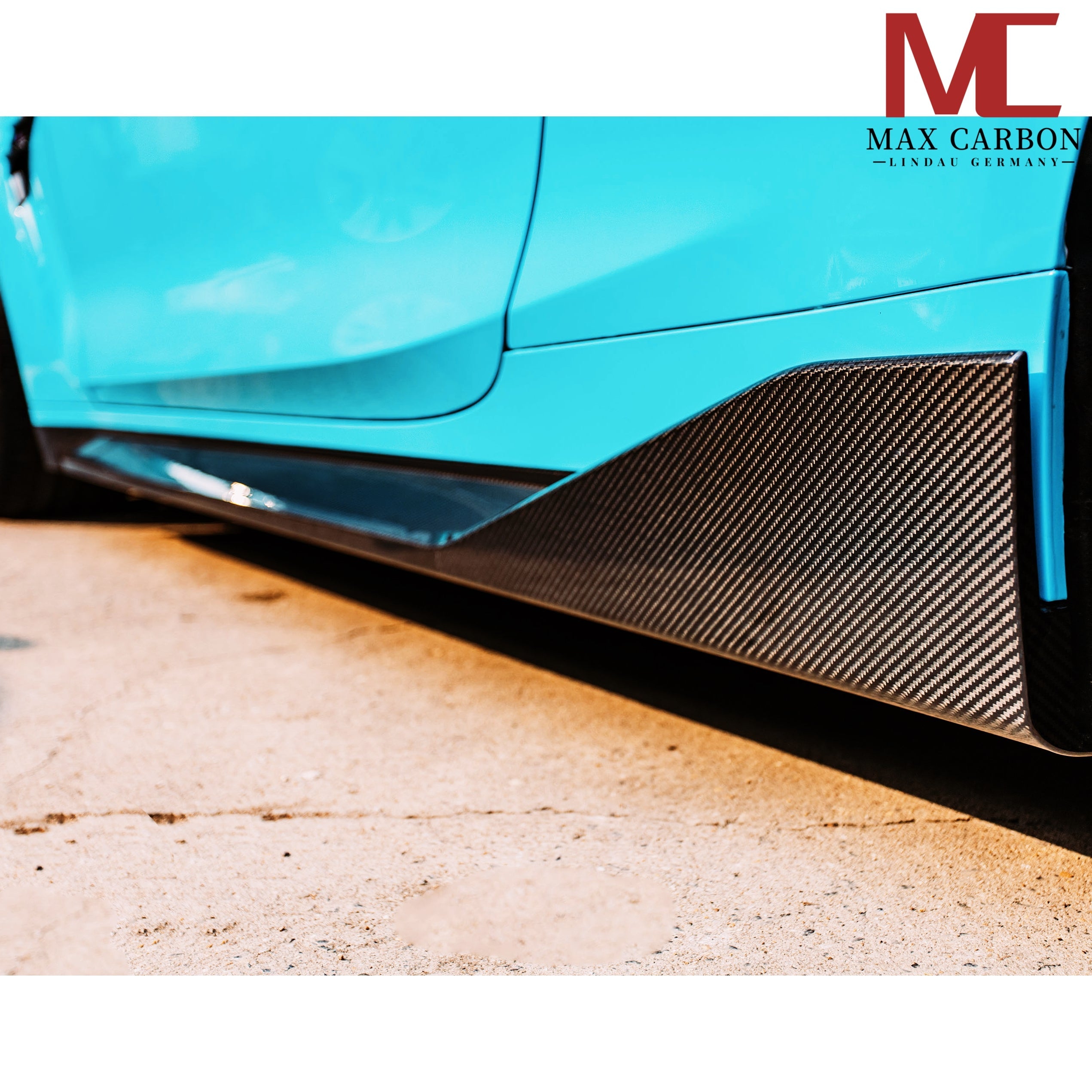 Dry Carbon Seitenschweller für BMW M4 G82 G83 mit Teiletypgenehmigung (TTG)   Max Carbon