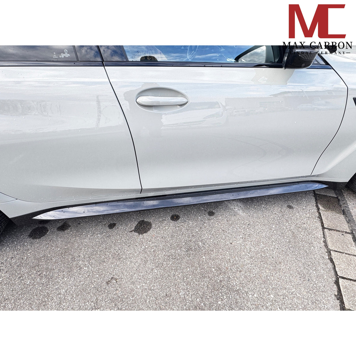 Dry Carbon Seitenschweller für BMW M4 G82 G83 mit Teiletypgenehmigung (TTG)   Max Carbon