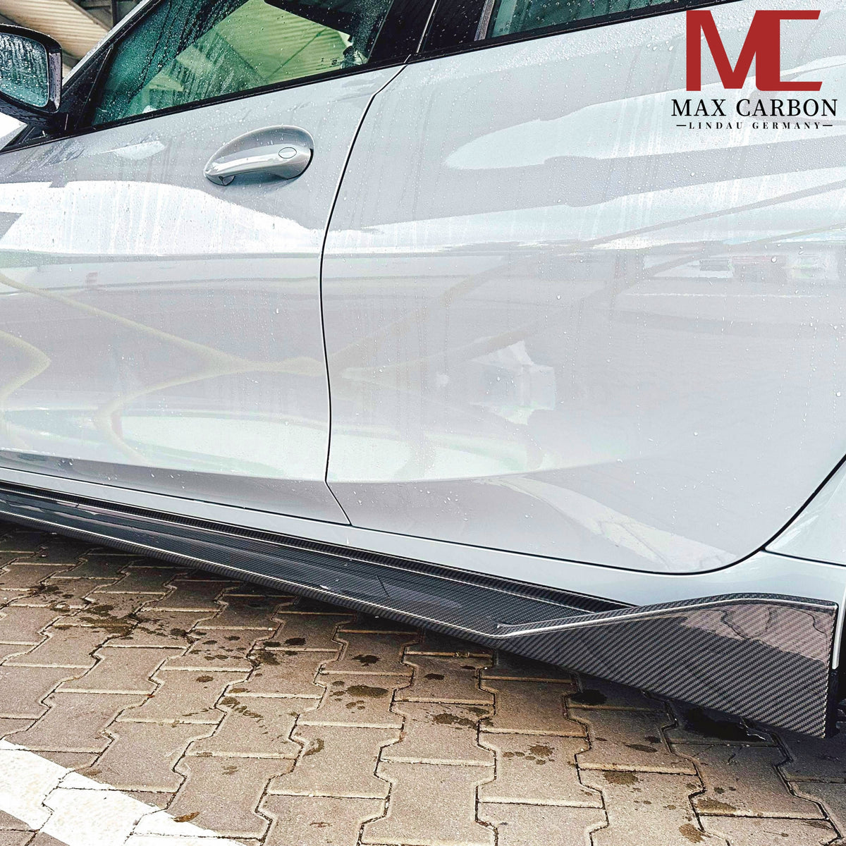Dry Carbon Seitenschweller für BMW M3 G80 G81 mit Teiletypgenehmigung (TTG)   Max Carbon