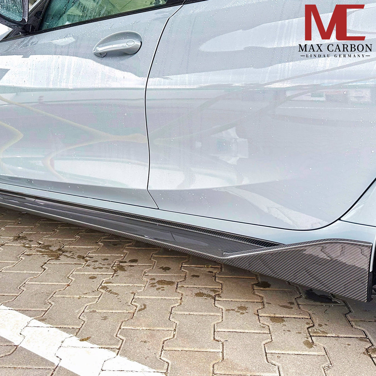 Dry Carbon Seitenschweller für BMW M3 G80 G81 mit Teiletypgenehmigung (TTG)   Max Carbon