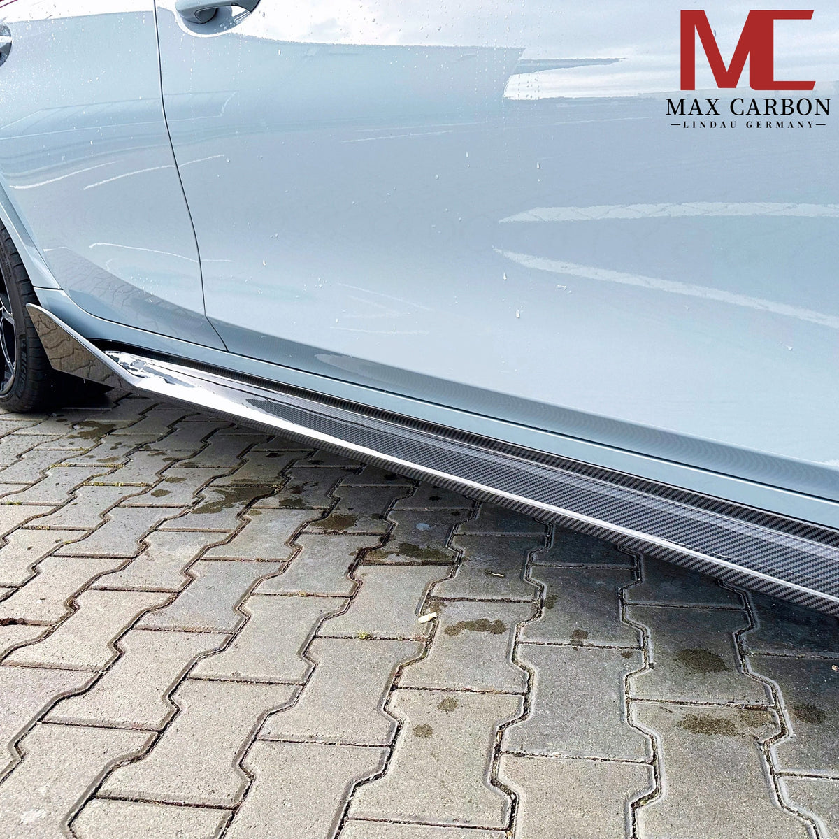 Dry Carbon Seitenschweller für BMW M3 G80 G81 mit Teiletypgenehmigung (TTG)   Max Carbon