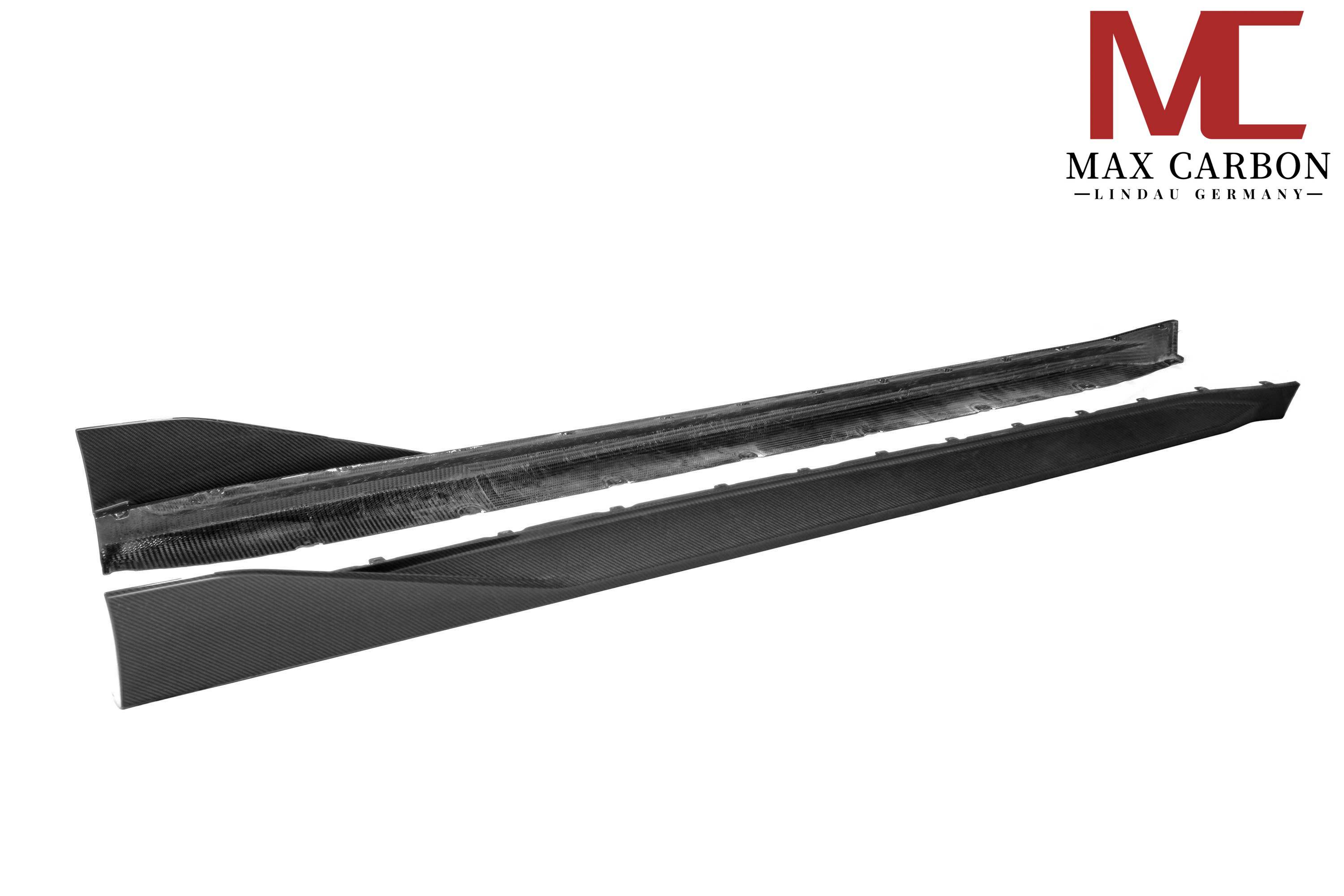 Dry Carbon Seitenschweller für BMW M3 G80 G81 mit Teiletypgenehmigung (TTG)   Max Carbon