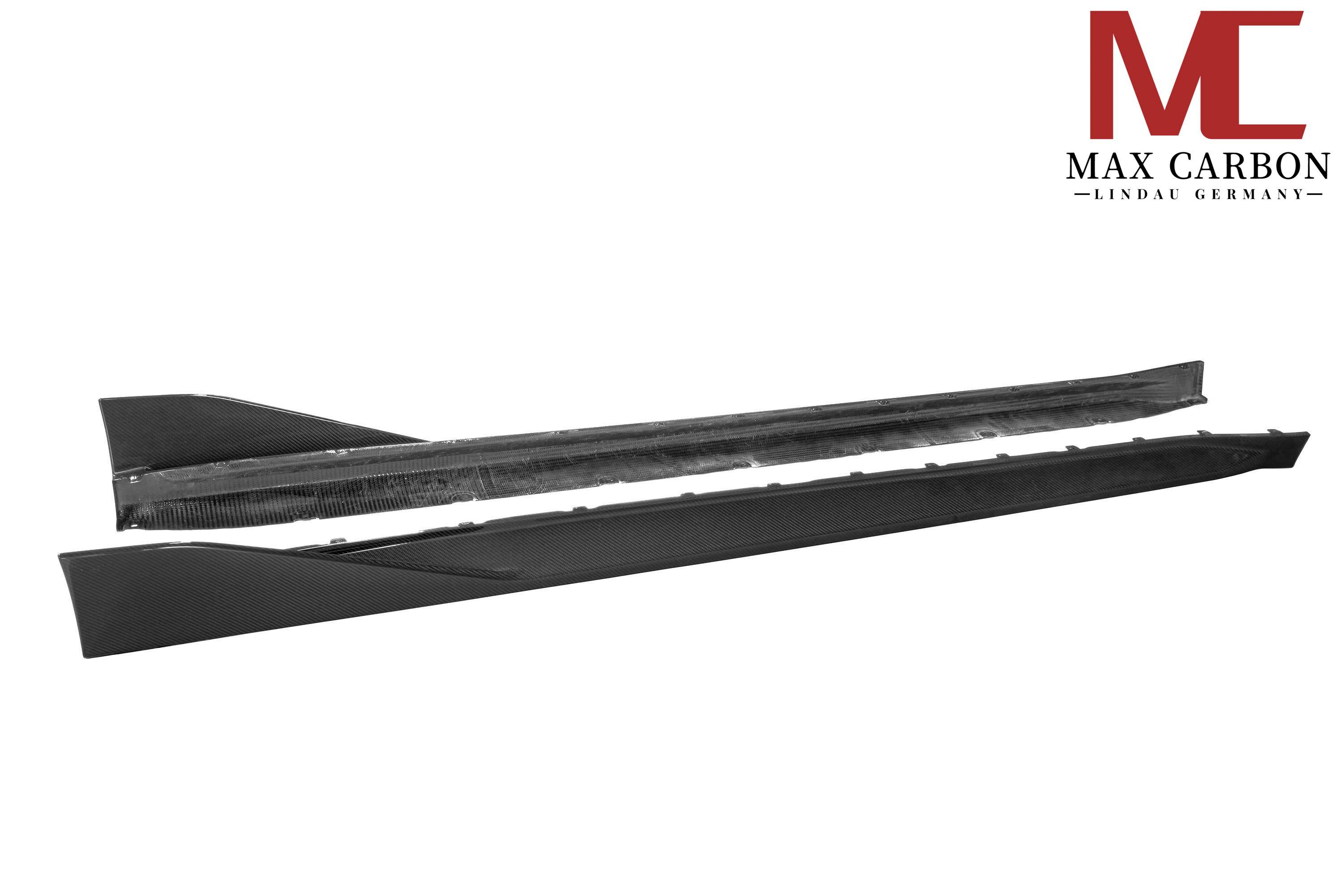 Dry Carbon Seitenschweller für BMW M4 G82 G83 mit Teiletypgenehmigung (TTG)   Max Carbon
