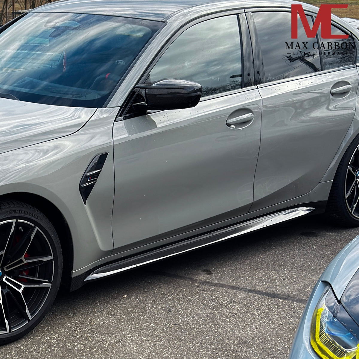Dry Carbon Seitenschweller für BMW M4 G82 G83 mit Teiletypgenehmigung (TTG)   Max Carbon