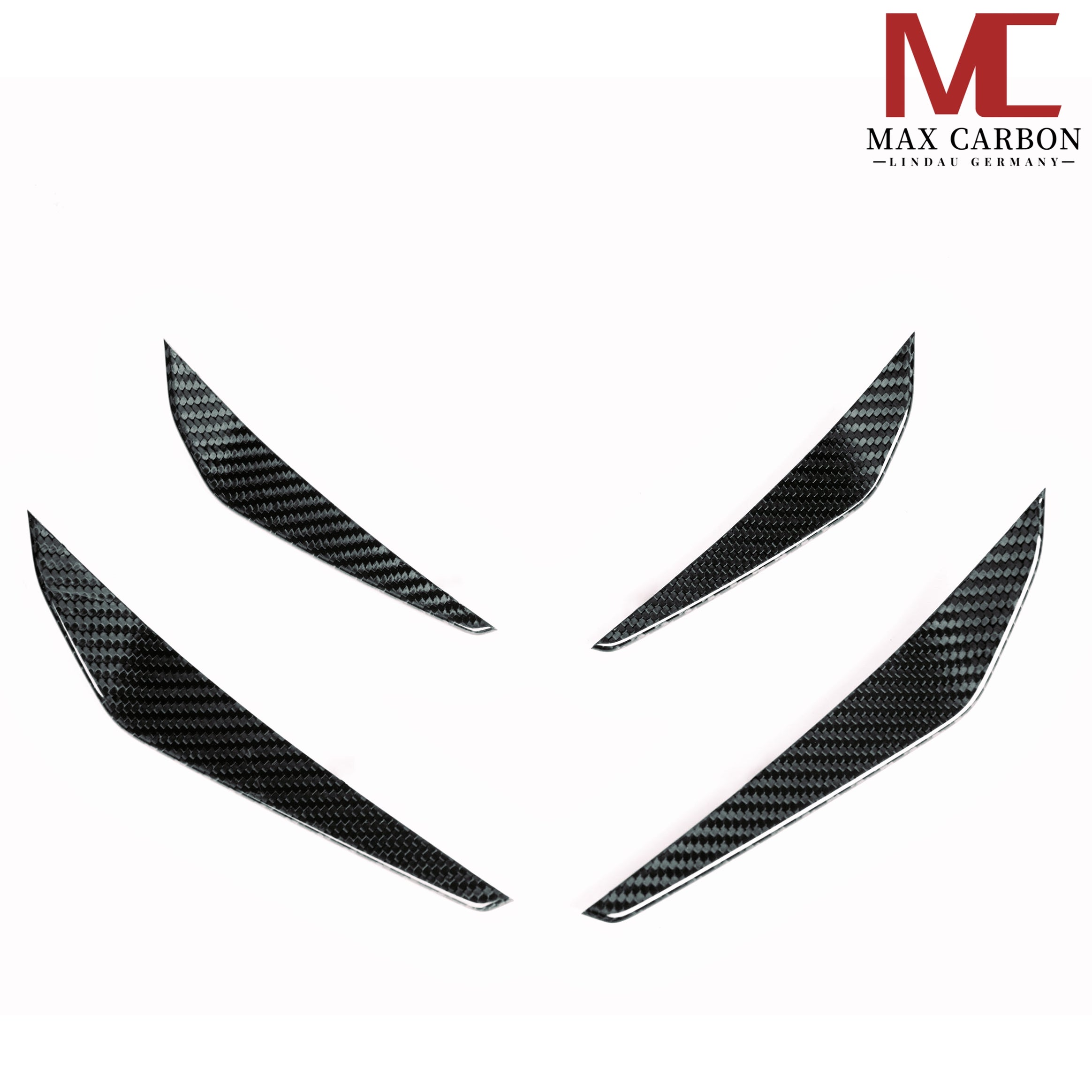 Dry Carbon Front Canards für BMW M3 G80 G81 / M4 G82 G83 mit Teiletypgenehmigung (TTG)   Max Carbon