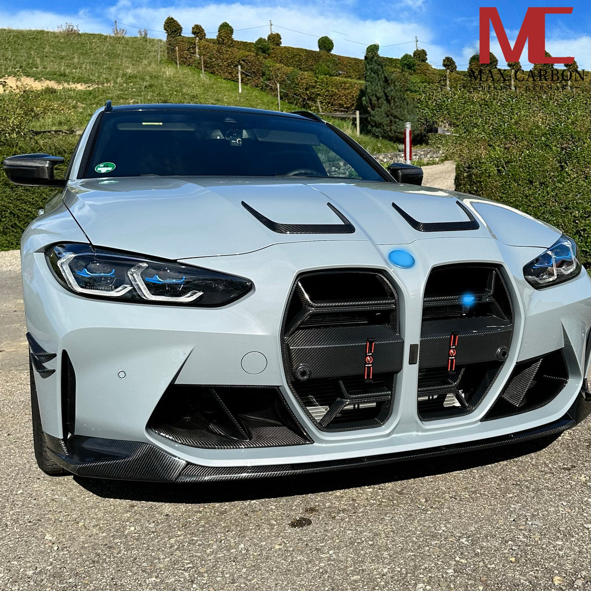 Dry Carbon Kühlergrill Nieren für BMW M3 G80 G81 / M4 G82 G83 CSL   Max Carbon