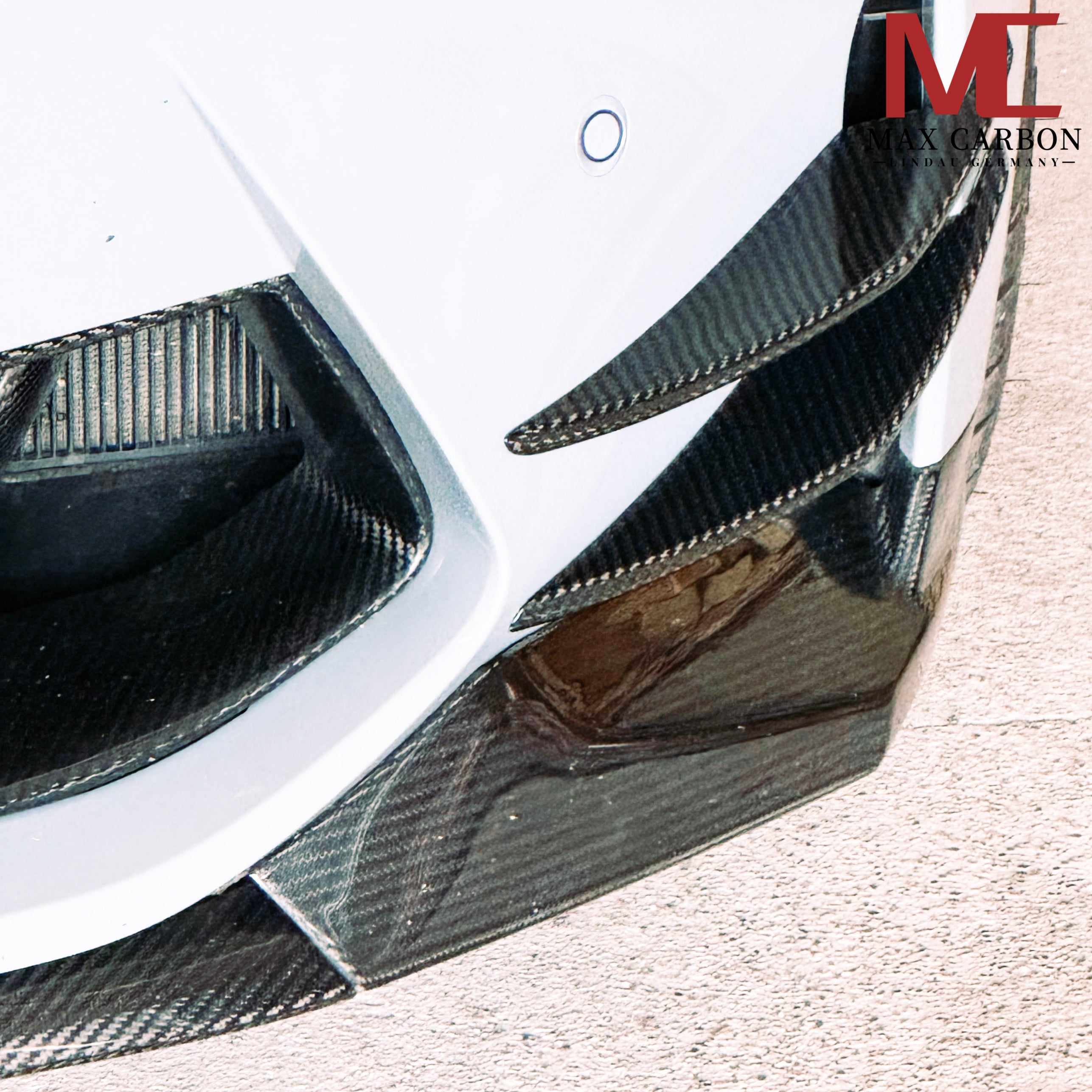 Dry Carbon Front Canards für BMW M3 G80 G81 M4 G82 G83 mit Teiletypgenehmigung (TTG)   Max Carbon