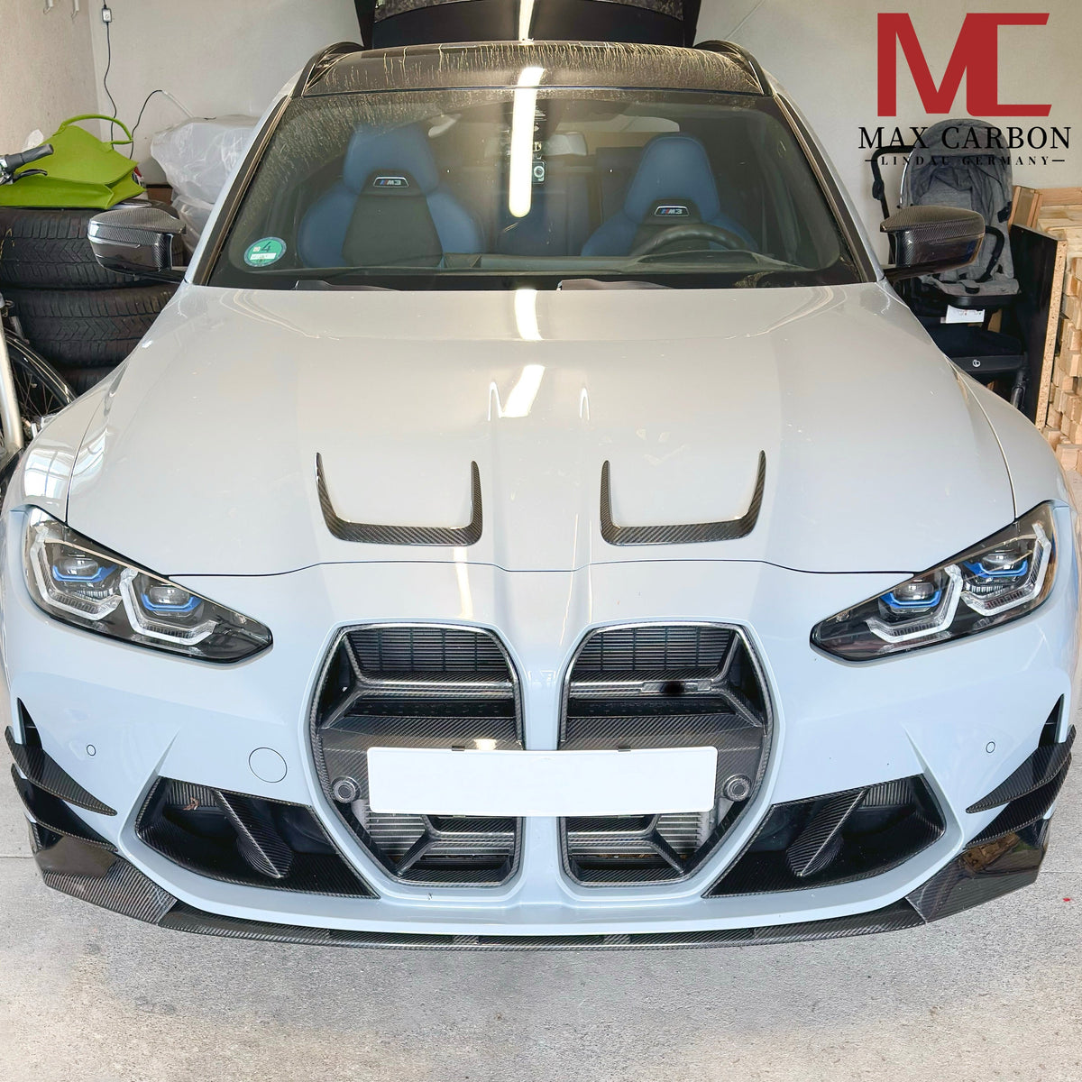 Dry Carbon Front Canards für BMW M3 G80 G81 M4 G82 G83 mit Teiletypgenehmigung (TTG)   Max Carbon