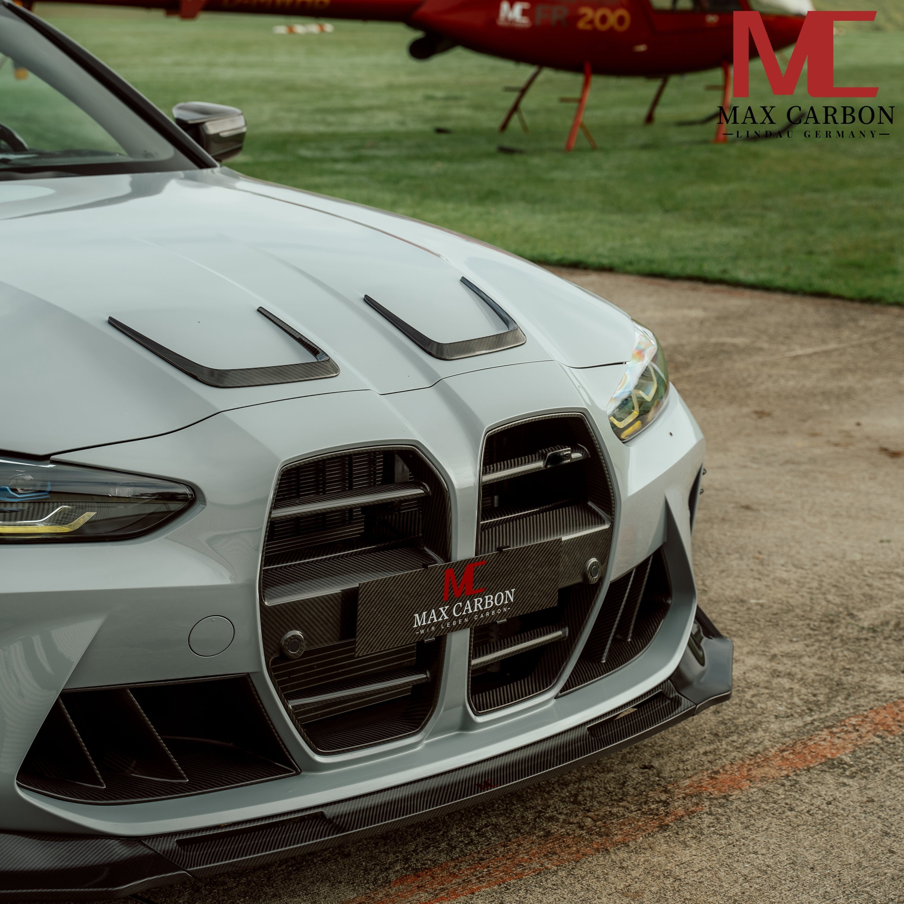 Dry Carbon Kühlergrill Nieren passend für BMW M3 G80 G81 M4 G82 G83   Max Carbon