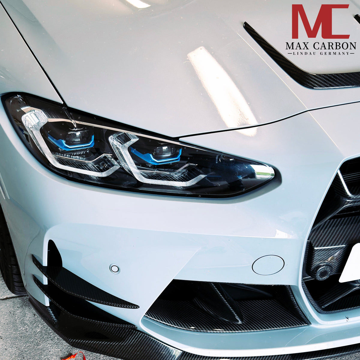 Dry Carbon Front Canards für BMW M3 G80 G81 M4 G82 G83 mit Teiletypgenehmigung (TTG)   Max Carbon