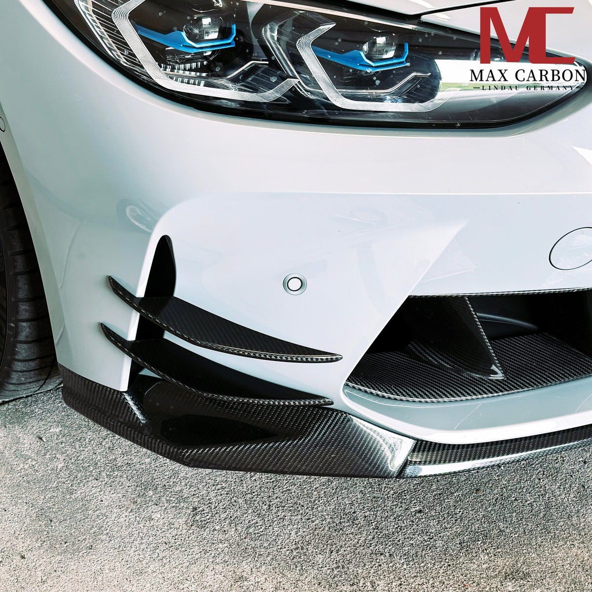 Dry Carbon Front Canards für BMW M3 G80 G81 M4 G82 G83 mit Teiletypgenehmigung (TTG)   Max Carbon