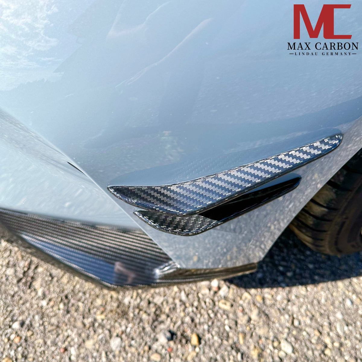 Dry Carbon Front Canards für BMW M3 G80 G81 / M4 G82 G83 mit Teiletypgenehmigung (TTG)   Max Carbon