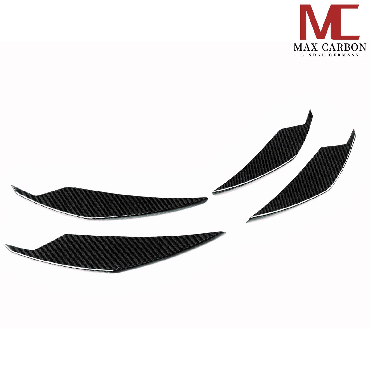 Dry Carbon Front Canards für BMW M3 G80 G81 M4 G82 G83 mit Teiletypgenehmigung (TTG)   Max Carbon