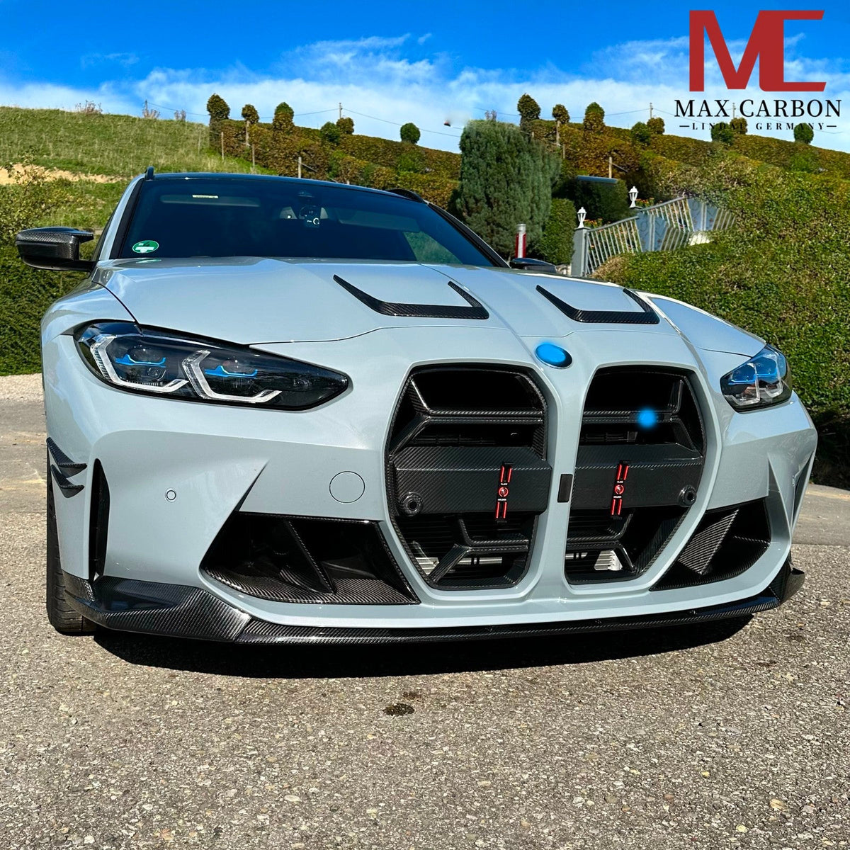 Dry Carbon Frontlippe für BMW M3 G80 G81 / M4 G82 G83 mit Teiletypgenehmigung (TTG)   Max Carbon