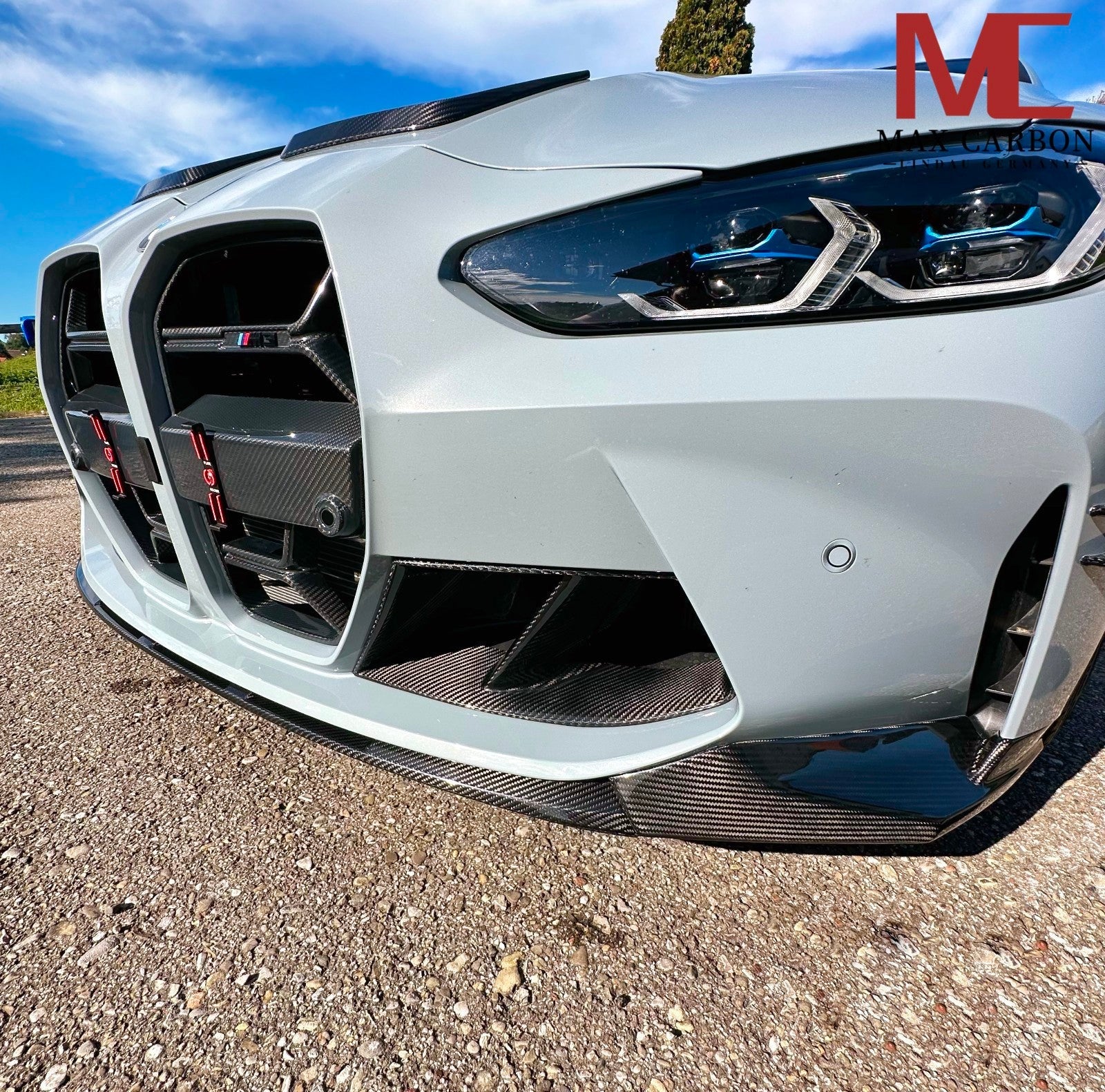 Dry Carbon Frontlippe für BMW M3 G80 G81 / M4 G82 G83 mit Teiletypgenehmigung (TTG)   Max Carbon