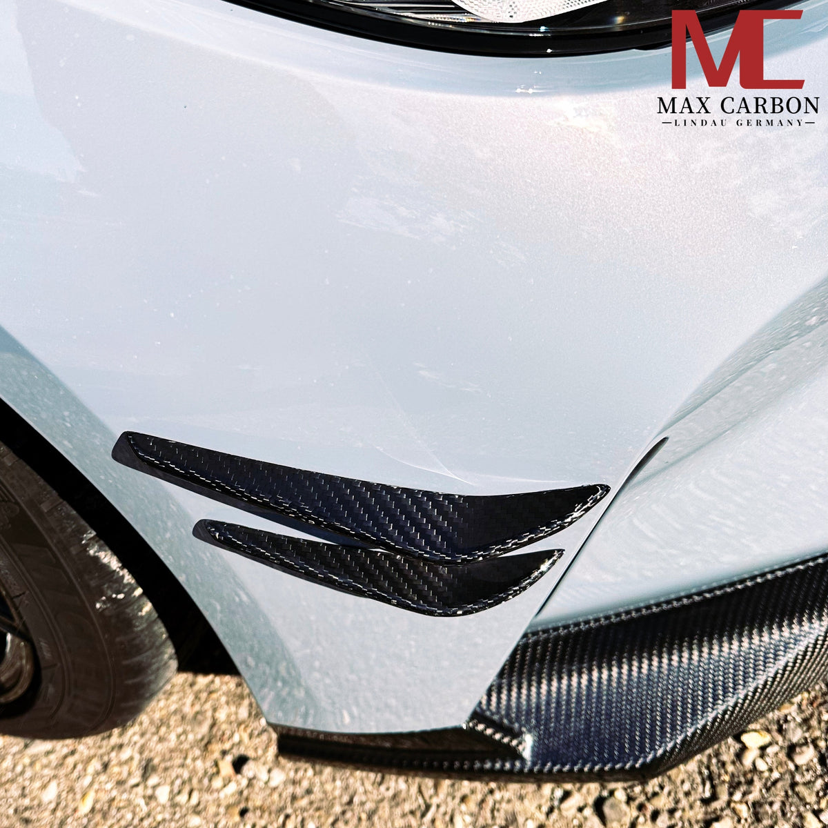 Dry Carbon Front Canards für BMW M3 G80 G81 / M4 G82 G83 mit Teiletypgenehmigung (TTG)   Max Carbon