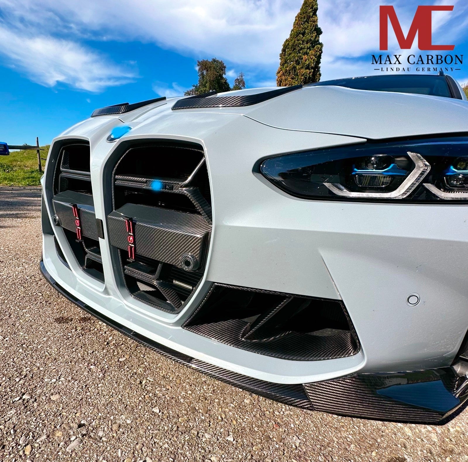 Dry Carbon Frontlippe für BMW M3 G80 G81 / M4 G82 G83 mit Teiletypgenehmigung (TTG)   Max Carbon
