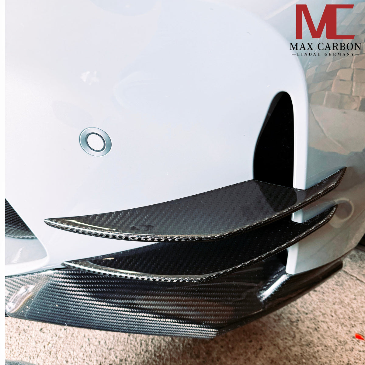 Dry Carbon Front Canards für BMW M3 G80 G81 M4 G82 G83 mit Teiletypgenehmigung (TTG)   Max Carbon