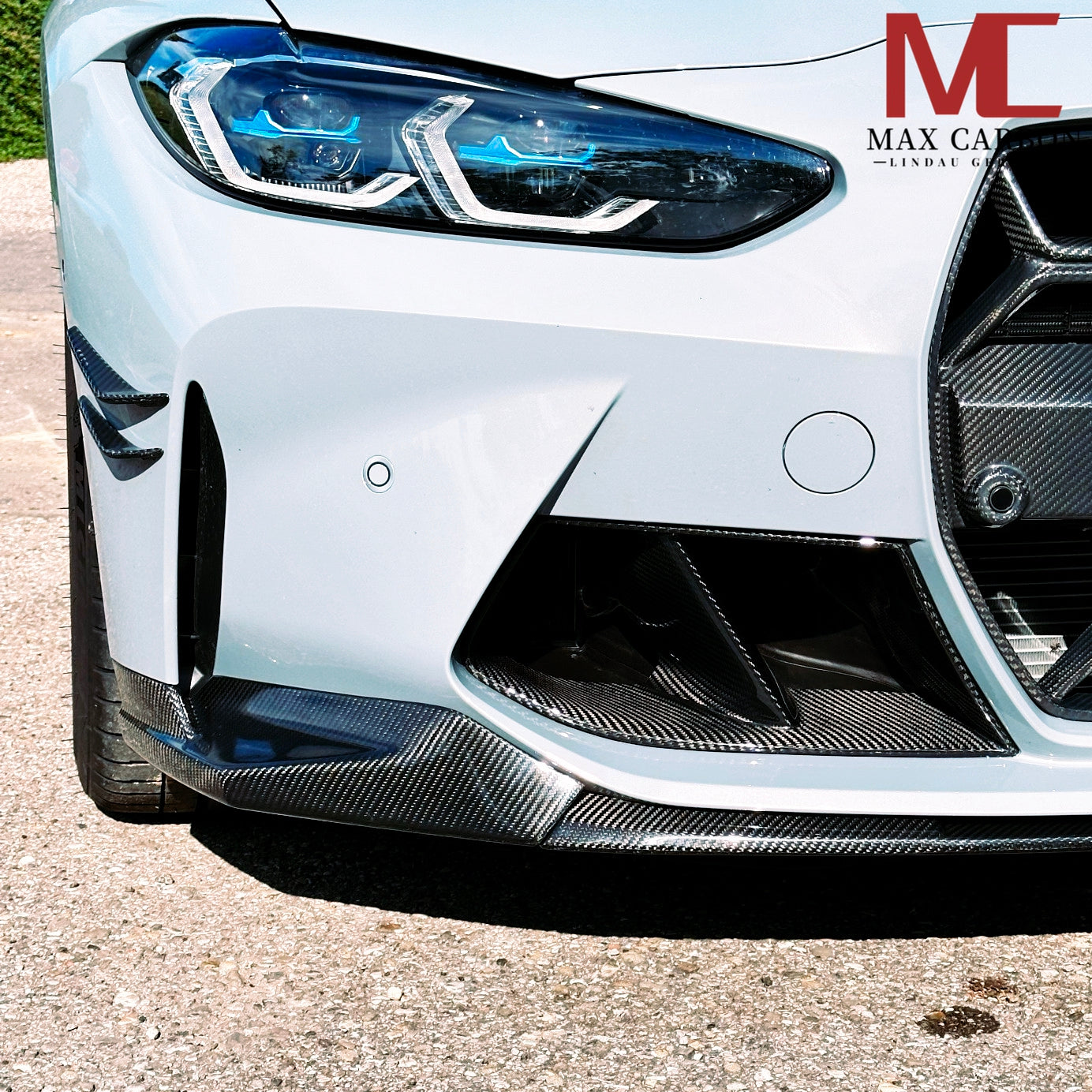 Dry Carbon Front Canards für BMW M3 G80 G81 / M4 G82 G83 mit Teiletypgenehmigung (TTG)   Max Carbon