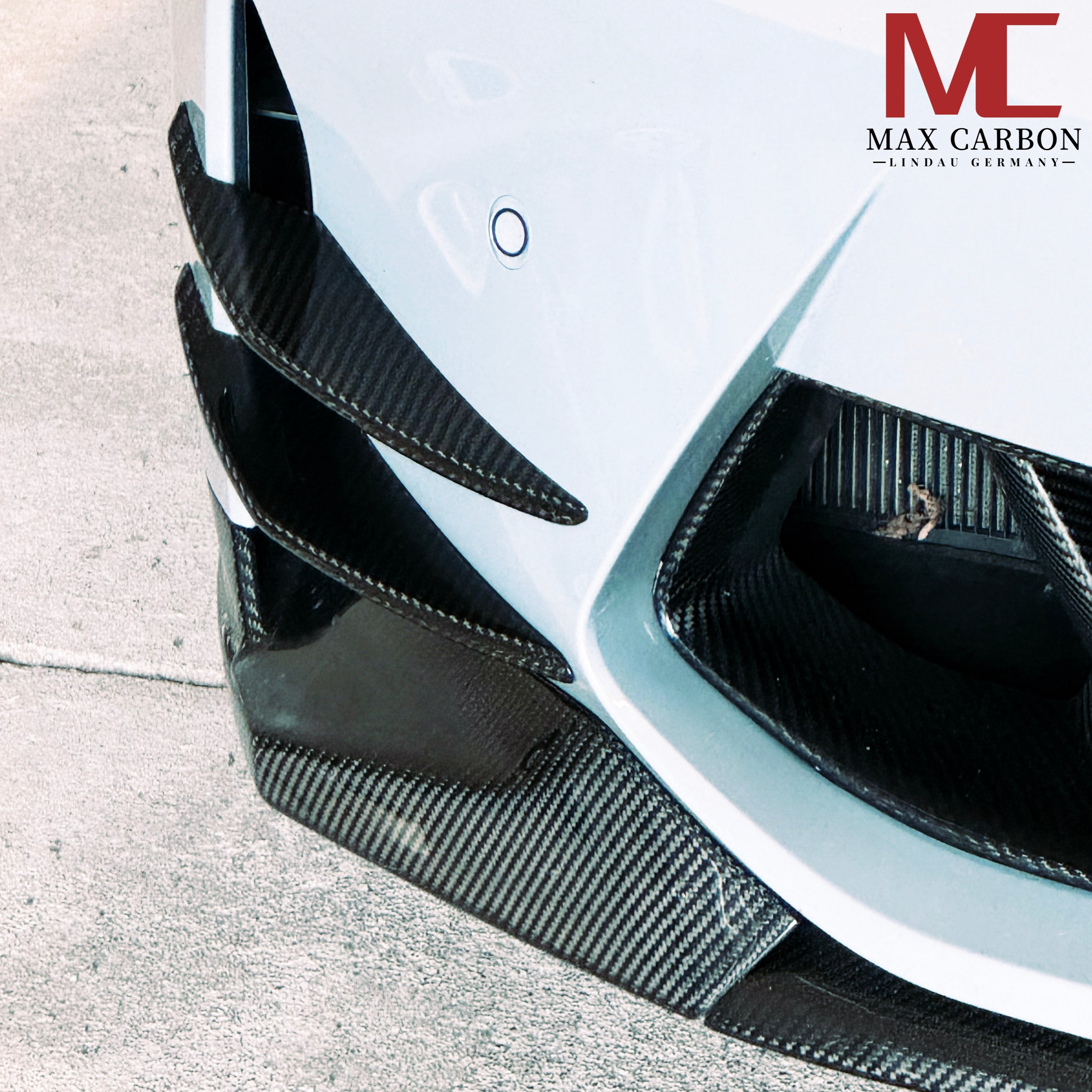 Dry Carbon Front Canards für BMW M3 G80 G81 M4 G82 G83 mit Teiletypgenehmigung (TTG)   Max Carbon