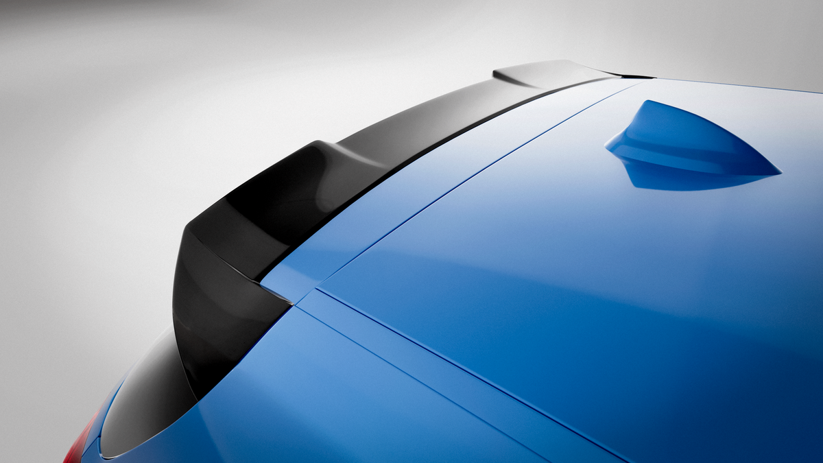 EVO-2 Heckspoiler passend für BMW 1er F20 F21 in Glanzschwarz