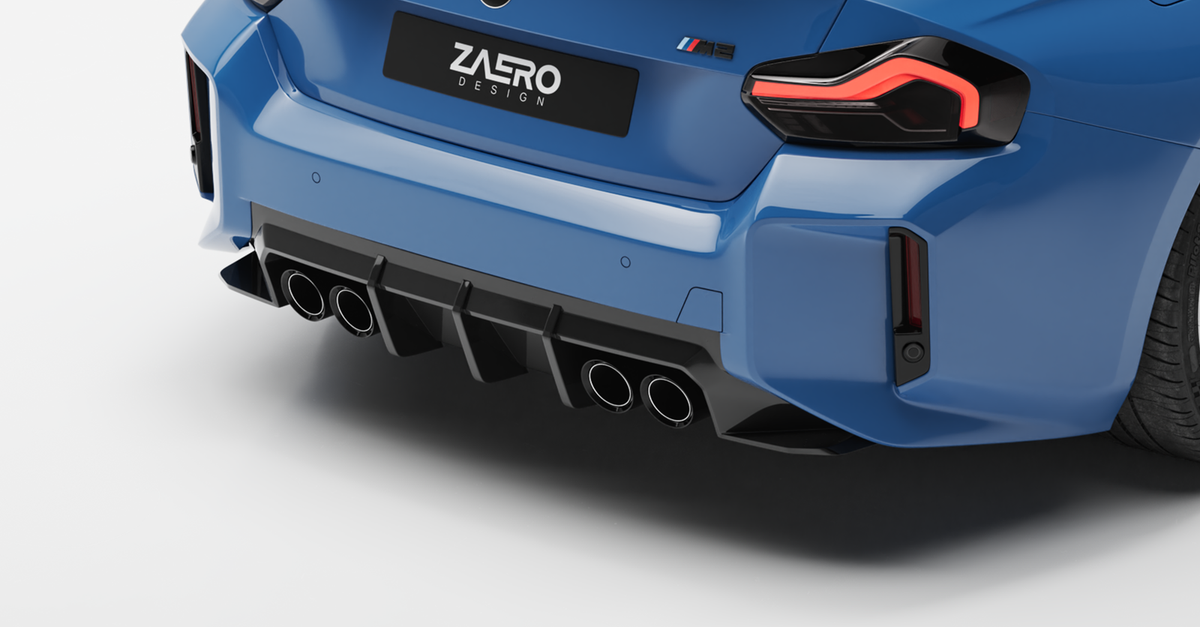 EVO-S Diffusor passend für BMW M2 G87 – Gesamtansicht Heck